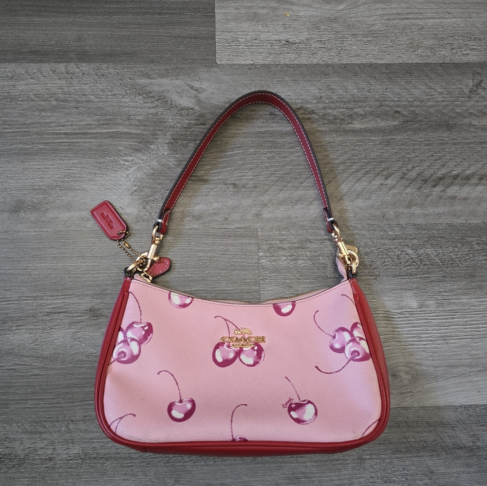 Coach Cherry Print Shoulder Bag